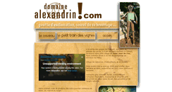 Desktop Screenshot of domaine-alexandrin.com