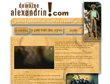 Tablet Screenshot of domaine-alexandrin.com